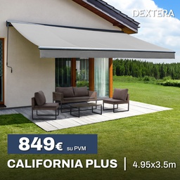 [7743454] Markizė CALIFORNIA PLUS, audinys PILKAs (AP1024) 4.95x3.5m